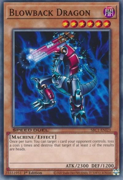 Blowback Dragon (SBC1-ENI23) [Speed Duel: Streets of Battle City]