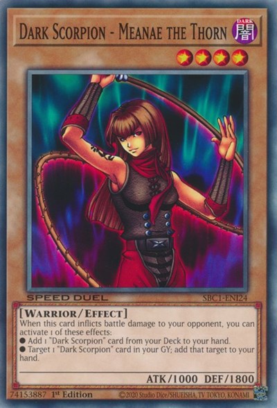 Dark Scorpion - Meanae the Thorn (SBC1-ENI24) [Speed Duel: Streets of Battle City]
