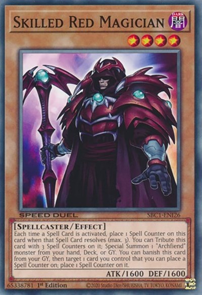 Skilled Red Magician (SBC1-ENI26) [Speed Duel: Streets of Battle City]