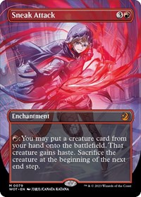 Sneak Attack (Anime Borderless) (79) [Wilds of Eldraine: Enchanting Tales]