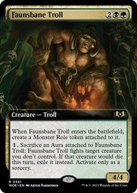 Faunsbane Troll (Extended Art) (361) [Wilds of Eldraine]