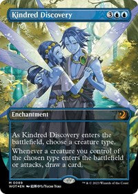 Kindred Discovery (Anime Borderless) (Confetti Foil) (89) [Wilds of Eldraine: Enchanting Tales]