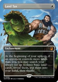 Land Tax (Anime Borderless) (Confetti Foil) (86) [Wilds of Eldraine: Enchanting Tales]