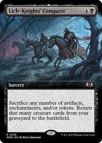 Lich-Knights' Conquest (Extended Art) (338) [Wilds of Eldraine]