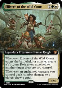Ellivere of the Wild Court (Extended Art) (36) [Commander: Wilds of Eldraine]