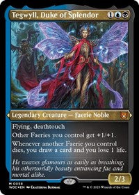 Tegwyll, Duke of Splendor (Display Commander) - Thick Stock (58) [Commander: Wilds of Eldraine]