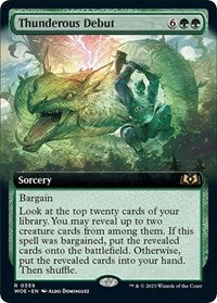 Thunderous Debut (Extended Art) (359) [Wilds of Eldraine]