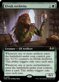 Elvish Archivist (Extended Art) (355) [Wilds of Eldraine]