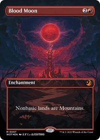 Blood Moon (Anime Borderless) (Confetti Foil) (97) [Wilds of Eldraine: Enchanting Tales]