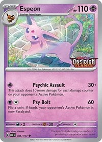 Espeon (Best Buy Exclusive) (086/197) [Miscellaneous Cards & Products]