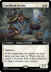 Spellbook Vendor (Extended Art) (327) [Wilds of Eldraine]