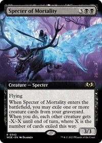 Specter of Mortality (Extended Art) (342) [Wilds of Eldraine]