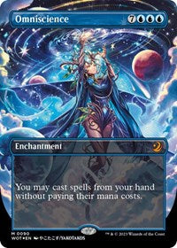Omniscience (Anime Borderless) (Confetti Foil) (90) [Wilds of Eldraine: Enchanting Tales]