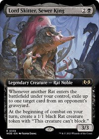 Lord Skitter, Sewer King (Extended Art) (339) [Wilds of Eldraine]