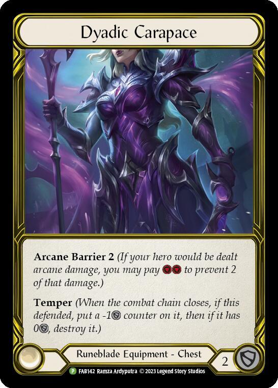 Dyadic Carapace (Golden) - FAB142 (FAB142) [Flesh and Blood: Promo Cards]