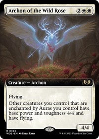 Archon of the Wild Rose (Extended Art) (323) [Wilds of Eldraine]