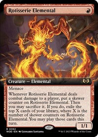 Rotisserie Elemental (Extended Art) (352) [Wilds of Eldraine]