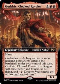 Goddric, Cloaked Reveler (Extended Art) (347) [Wilds of Eldraine]