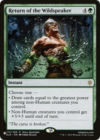 Return of the Wildspeaker (172/269) [The List Reprints]