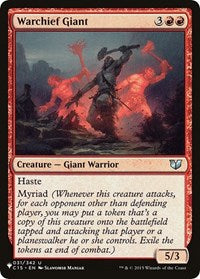 Warchief Giant (031/342) [The List Reprints]