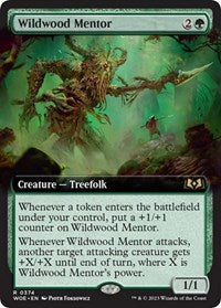 Wildwood Mentor (Extended Art) (374) [Wilds of Eldraine]