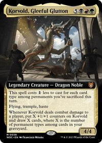 Korvold, Gleeful Glutton (Extended Art) (38) [Commander: Wilds of Eldraine]