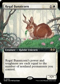 Regal Bunnicorn (Extended Art) (326) [Wilds of Eldraine]