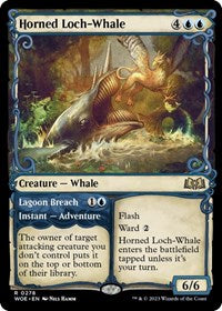 Horned Loch-Whale (Showcase) (278) [Wilds of Eldraine]