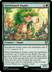 Knickknack Ouphe (18) [Commander: Wilds of Eldraine]