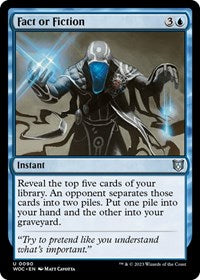 Fact or Fiction (90) [Commander: Wilds of Eldraine]