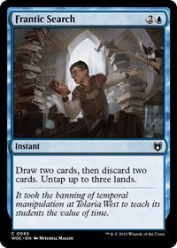 Frantic Search (93) [Commander: Wilds of Eldraine]