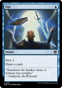 Opt (101) [Commander: Wilds of Eldraine]
