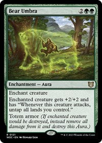 Bear Umbra (121) [Commander: Wilds of Eldraine]