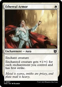 Ethereal Armor (67) [Commander: Wilds of Eldraine]