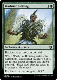 Warbriar Blessing (137) [Commander: Wilds of Eldraine]