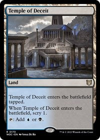 Temple of Deceit (170) [Commander: Wilds of Eldraine]