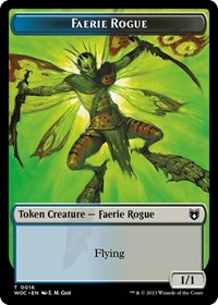 Faerie Rogue (0016) // Copy Double-Sided Token (16 // 4) [Commander: Wilds of Eldraine]