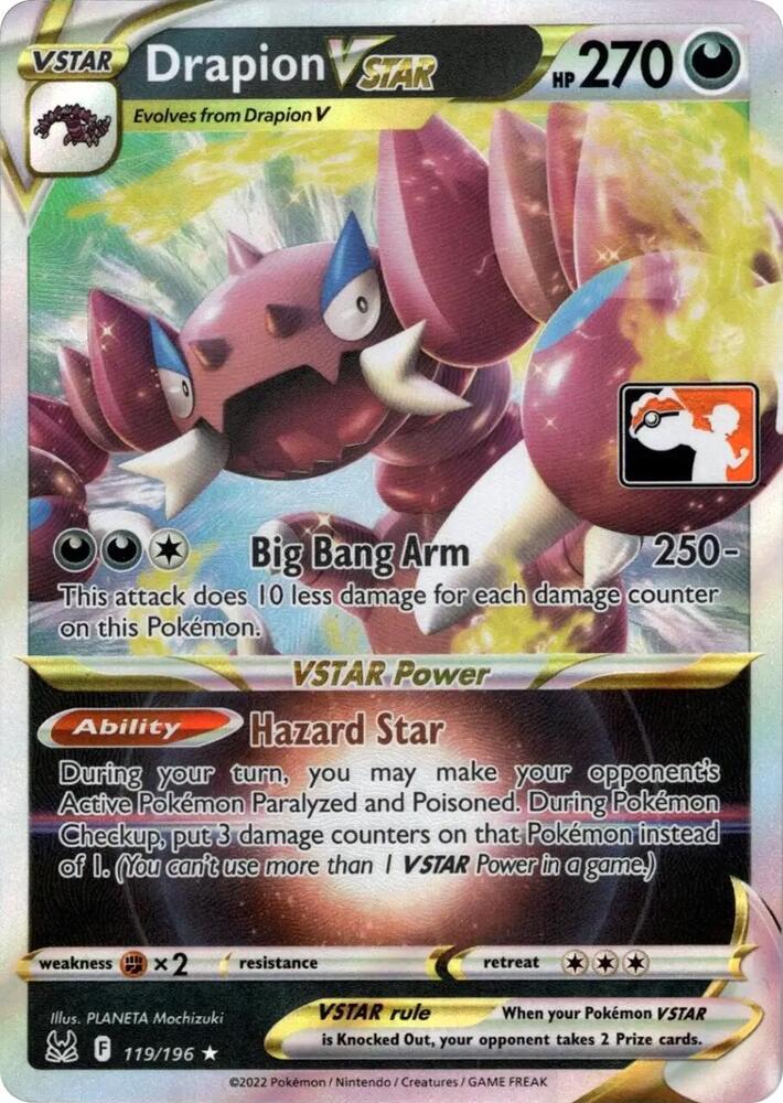 Drapion VSTAR (119/196) [Prize Pack Series Cards]