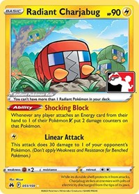 Radiant Charjabug (051/159) [Prize Pack Series Cards]