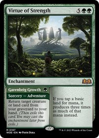 Virtue of Strength (197) [Wilds of Eldraine]