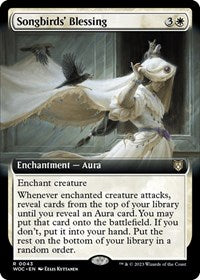 Songbirds' Blessing (Extended Art) (43) [Commander: Wilds of Eldraine]