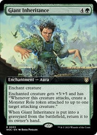 Giant Inheritance (Extended Art) (53) [Commander: Wilds of Eldraine]