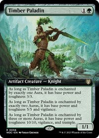 Timber Paladin (Extended Art) (56) [Commander: Wilds of Eldraine]