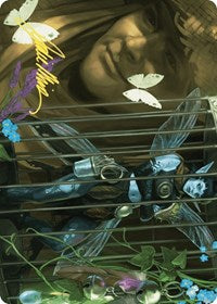 Cooped Up Art Card (Gold-Stamped Signature) (1) [Art Series: Wilds of Eldraine]