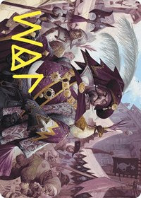 Discerning Financier Art Card (Gold-Stamped Signature) (2) [Art Series: Wilds of Eldraine]