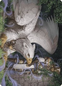 Dutiful Griffin Art Card (3) [Art Series: Wilds of Eldraine]