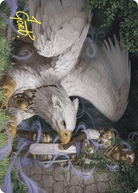 Dutiful Griffin Art Card (Gold-Stamped Signature) (3) [Art Series: Wilds of Eldraine]