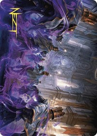 Eerie Interference Art Card (Gold-Stamped Signature) (4) [Art Series: Wilds of Eldraine]