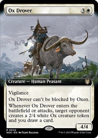 Ox Drover (Extended Art) (42) [Commander: Wilds of Eldraine]