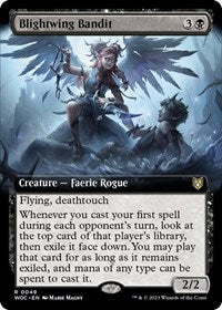 Blightwing Bandit (Extended Art) (49) [Commander: Wilds of Eldraine]